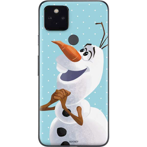 Disney Frozen Olaf Polka Dots Google Pixel 5a Skin